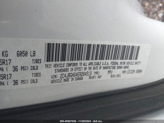 2C4JRGAG4ER264513 RAM Cargo Tradesman