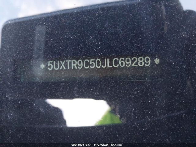 5UXTR9C50JLC69289 BMW X3 Xdrive30i
