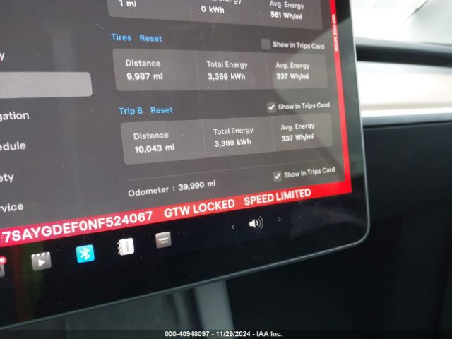 7SAYGDEF0NF524067 Tesla Model Y Performance Dual Motor All-wheel Drive