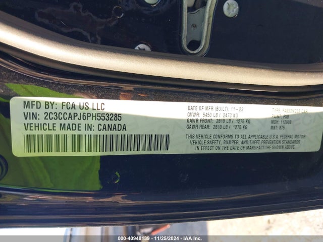 Chrysler 300 300c 2023 2C3CCAPJ6PH553285 Image 9