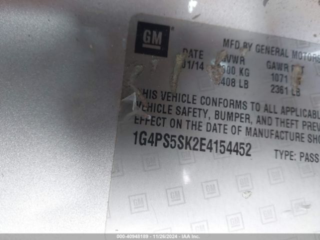 1G4PS5SK2E4154452 Buick Verano Leather Group