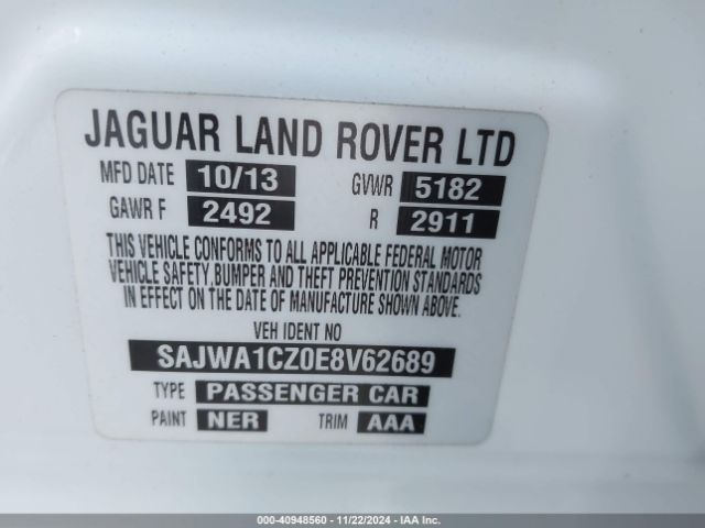 2014 JAGUAR XJ SAJWA1CZ0E8V62689 Photo 8