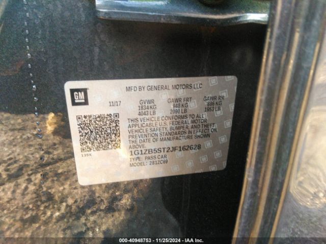 1G1ZB5ST2JF162628 Chevrolet Malibu 1ls