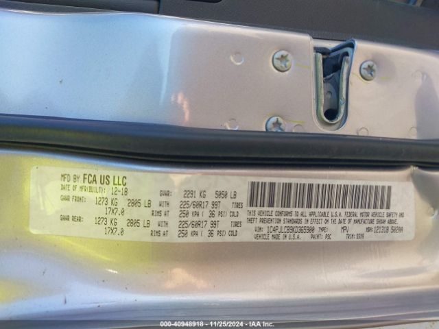 1C4PJLCB9KD365900 Jeep Cherokee Latitude