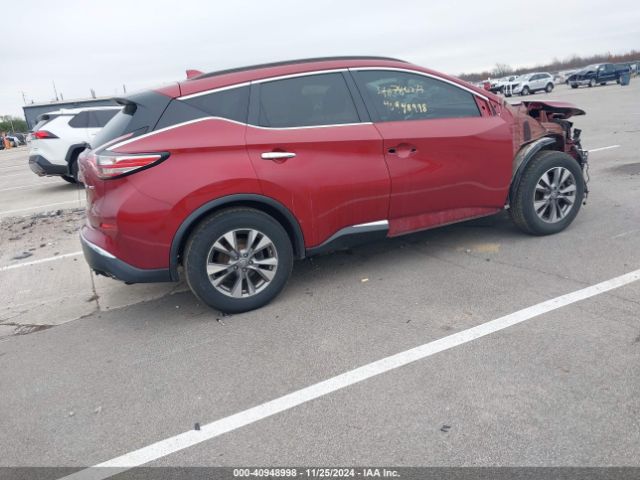 5N1AZ2MH5JN133567 Nissan MURANO SV