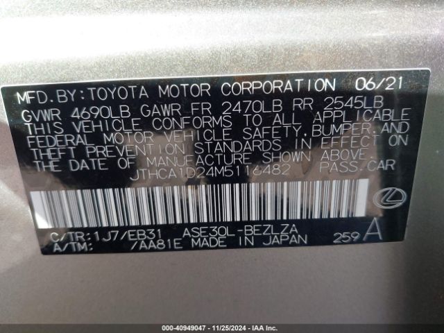 JTHCA1D24M5116482 Lexus IS 300