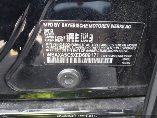 WBAXA5C5XED689171 BMW 535d