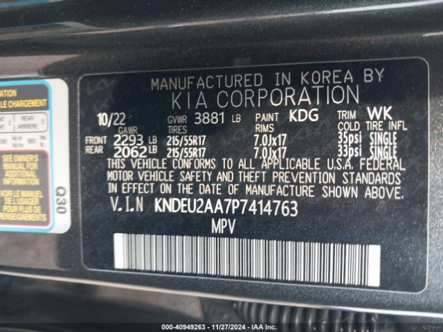 KNDEU2AA7P7414763 KIA SELTOS S