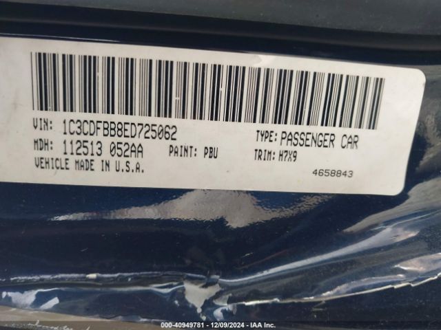 1C3CDFBB8ED725062 Dodge DART SXT