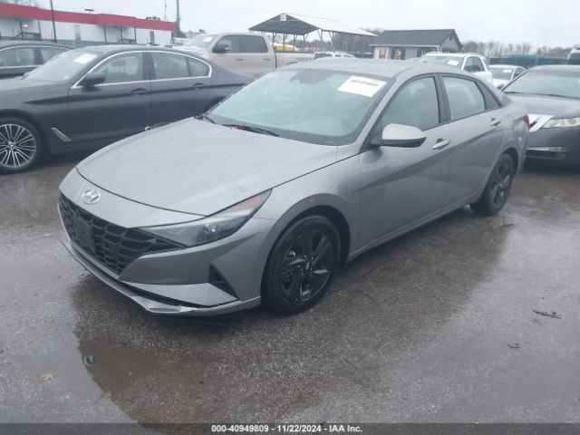 KMHLM4AJ7NU014666 Hyundai Elantra Hybrid Blue