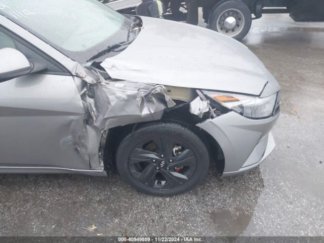 KMHLM4AJ7NU014666 Hyundai Elantra Hybrid Blue