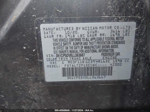 Nissan Kicks Sr Xtronic Cvt 2020 3N1CP5DV0LL563667 Image 9