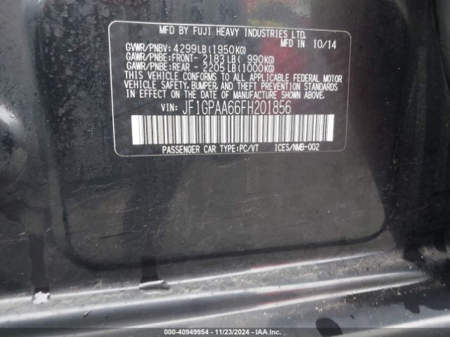 JF1GPAA66FH201856 Subaru Impreza 2.0i