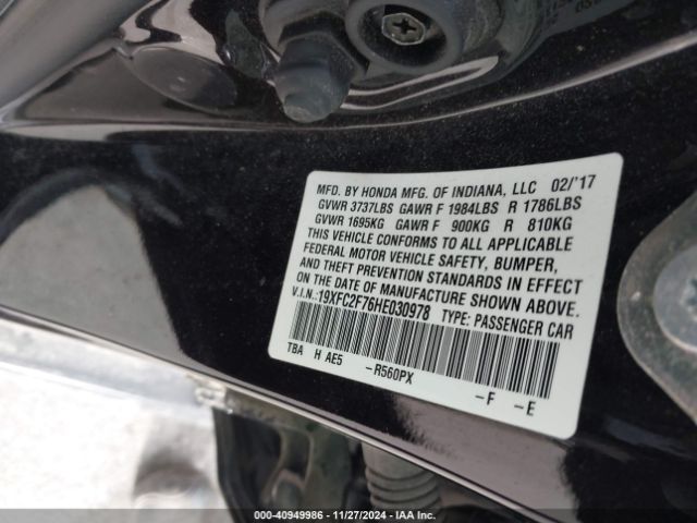 19XFC2F76HE030978 Honda CIVIC EX