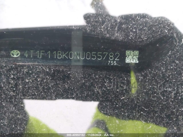 4T1F11BK0NU055782 Toyota Camry Xle Awd