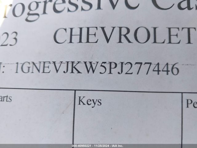 1GNEVJKW5PJ277446 Chevrolet Traverse Awd Rs