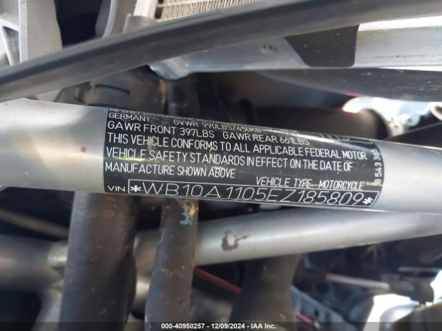2014 BMW R1200 WB10A1105EZ185809 Photo 9