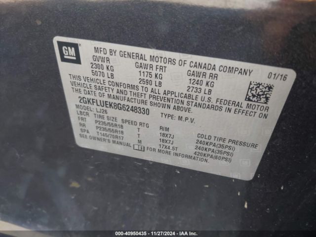 2GKFLUEK8G6248330 GMC Terrain Slt
