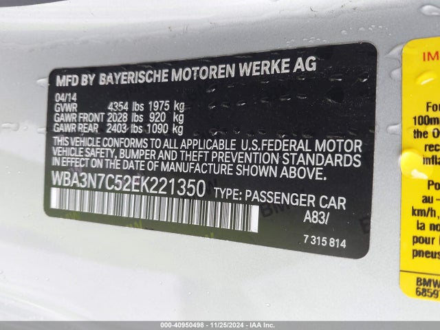 WBA3N7C52EK221350 BMW 428i