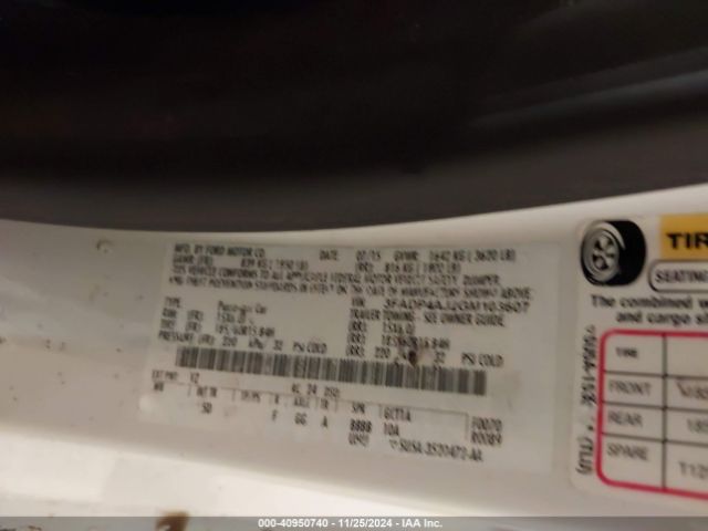 3FADP4AJ2GM103607 Ford FIESTA S
