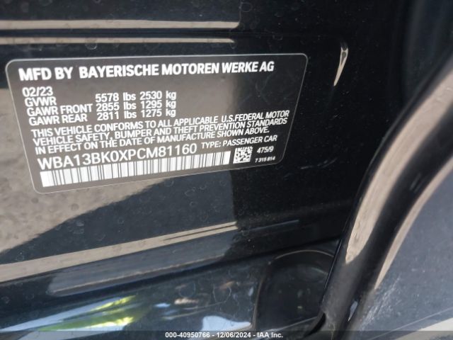 WBA13BK0XPCM81160 BMW M550 I Xdrive