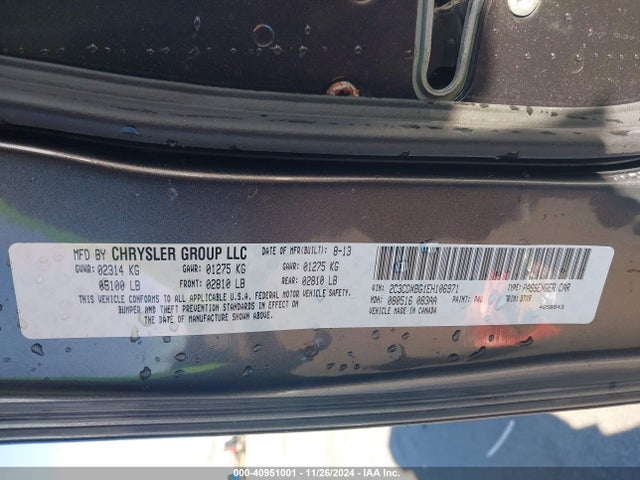 2C3CDXBG1EH106971 Dodge Charger Se