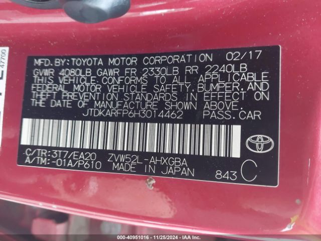 JTDKARFP6H3014462 Toyota Prius Prime Premium
