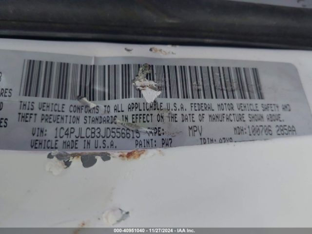 1C4PJLCB3JD556615 Jeep Cherokee Latitude Fwd