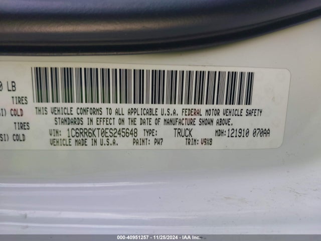 1C6RR6KT0ES245648 RAM 1500 Express