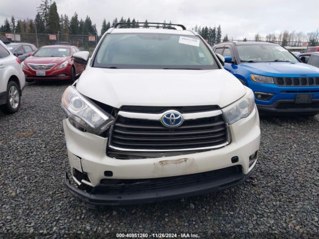 5TDDCRFH6ES004987 Toyota Highlander Hybrid Limited