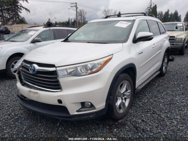 5TDDCRFH6ES004987 Toyota Highlander Hybrid Limited