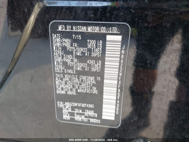 JN8AZ2NFXF9574360 Infiniti QX80