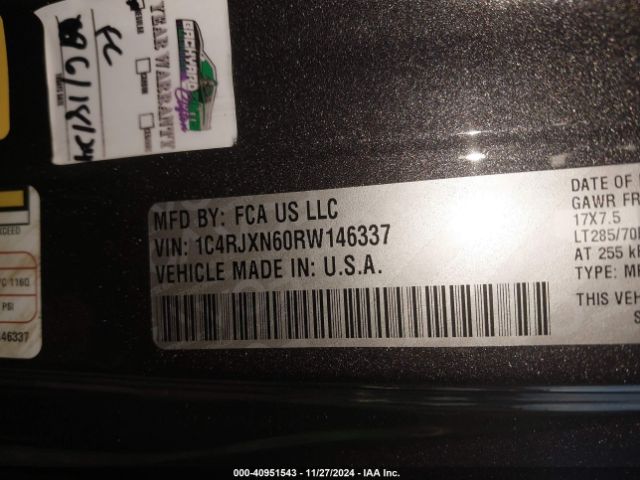1C4RJXN60RW146337 Jeep Wrangler 4xe Willys 4xe