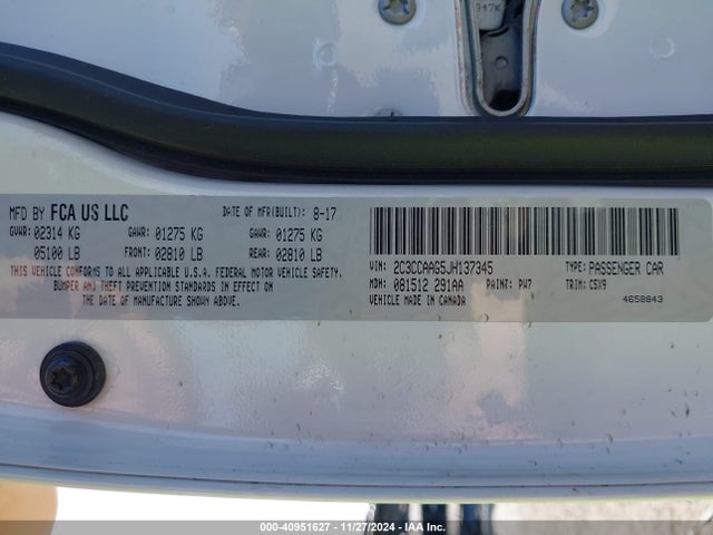 2C3CCAAG5JH137345 Chrysler 300 Touring