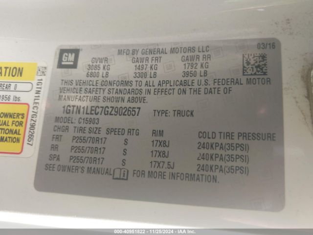 1GTN1LEC7GZ902657 GMC SIERRA 1500
