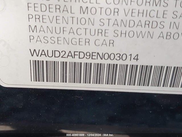 Audi S8 4.0t 2014 WAUD2AFD9EN003014 Image 9