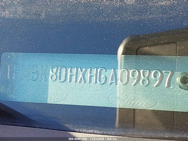1FM5K8DHXHGA09897 Ford EXPLORER XLT