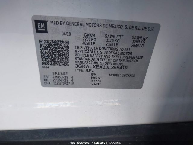 3GKALXEX1JL355410 GMC Terrain Denali