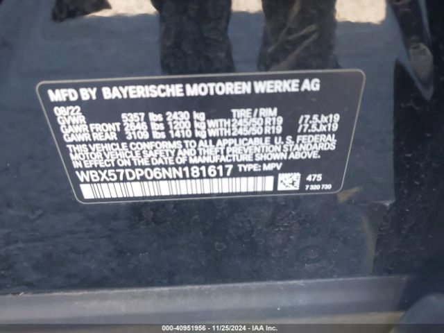 WBX57DP06NN181617 BMW X3 Xdrive30i