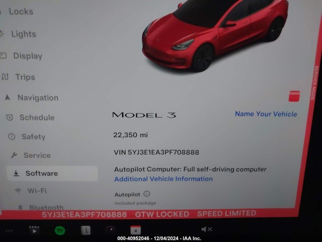 2023 TESLA MODEL 3 5YJ3E1EA3PF708888 Photo 6