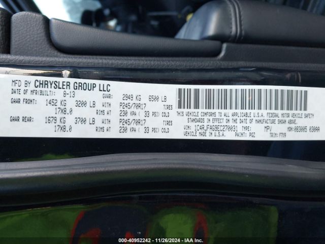 1C4RJFAG9EC270031 Jeep Grand Cherokee Laredo