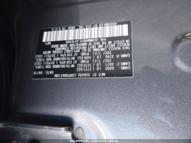 4S4WMARD2L3416480 Subaru Ascent Touring