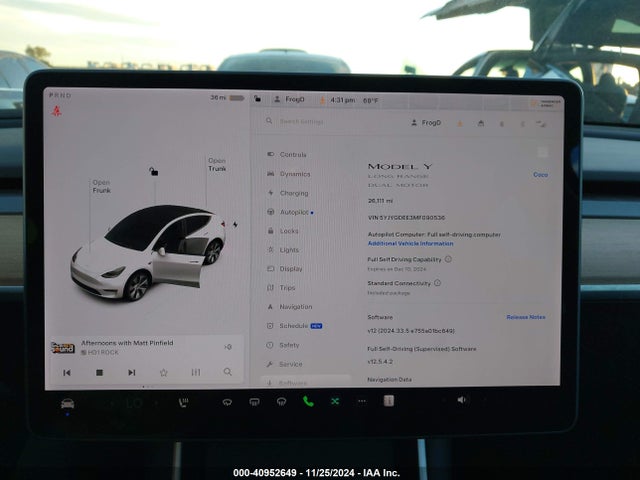 2021 TESLA MODEL Y 5YJYGDEE3MF090536 Photo 6