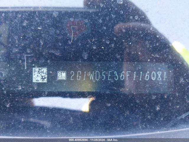 2G1WD5E36F1160811 Chevrolet IMPALA LIMITED POLICE
