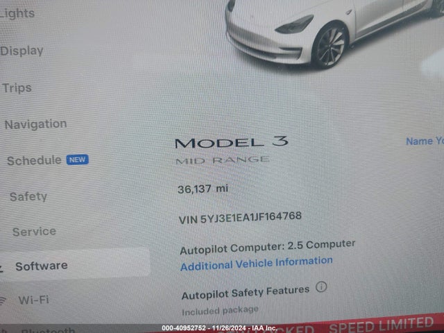 2018 TESLA MODEL 3 5YJ3E1EA1JF164768 Photo 6
