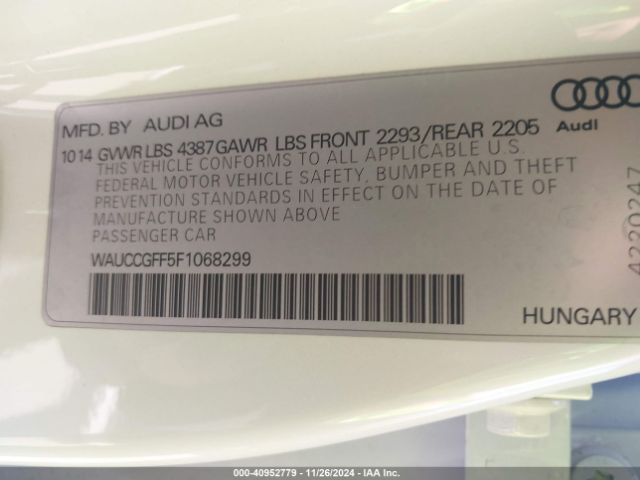 WAUCCGFF5F1068299 Audi A3 1.8t Premium