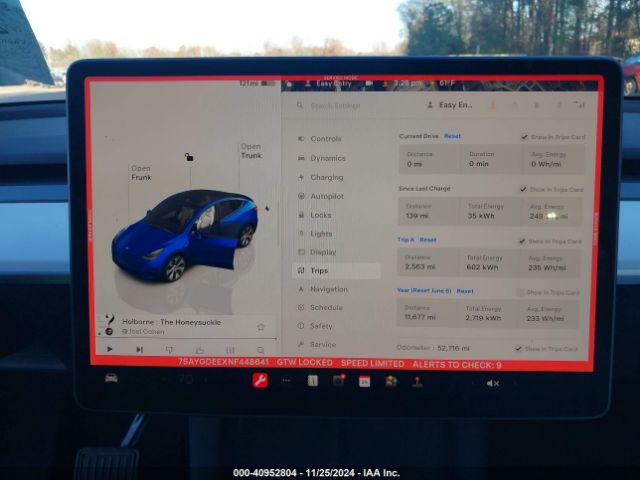 7SAYGDEEXNF448641 Tesla Model Y Long Range Dual Motor All-wheel Drive