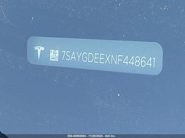 7SAYGDEEXNF448641 Tesla Model Y Long Range Dual Motor All-wheel Drive