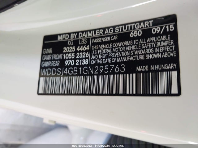 WDDSJ4GB1GN295763 Mercedes-Benz CLA 250 4MATIC