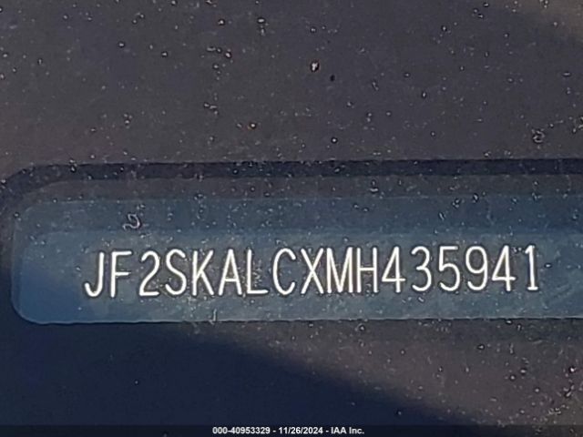 JF2SKALCXMH435941 Subaru Forester Sport